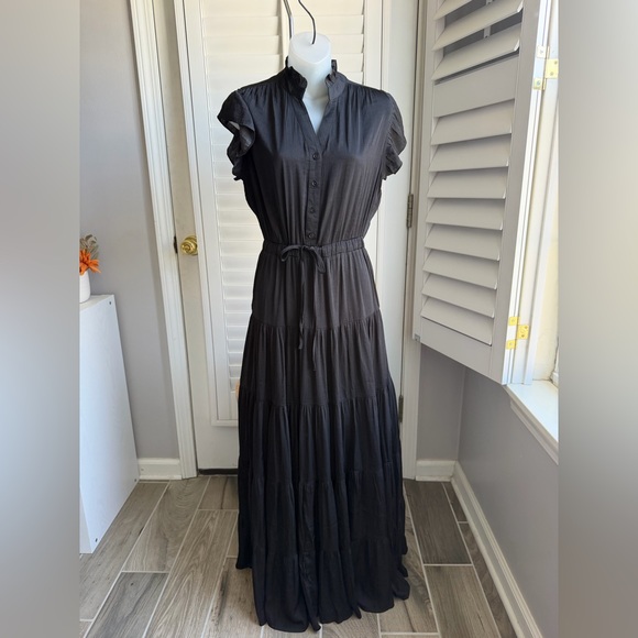 Pinch Dresses & Skirts - Pinch Black Tiered Maxi Dress size Medium